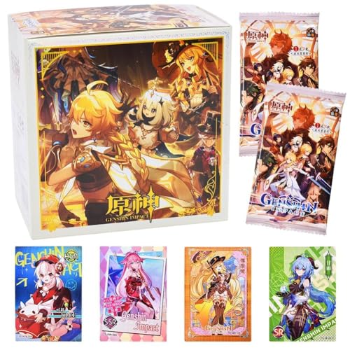 Genshin Impact Animes Karten,90Stück Anime Sammelkarten, Trading Card Pack, Card Games Set, Sammelkarte Booster Pack, kartendeck Games Karte für Fans Anime Enthusiasten Genshin Impact Animes Karten,90Stück Anime Sammelkarten, Trading Card Pack, Card Games Set, Sammelkarte Booster Pack, kartendeck Games Karte für Fans Anime Enthusiasten von YCVBCY