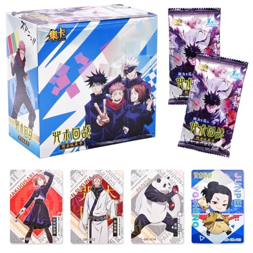 Jujutsu Anime Karten,90Stück Animes Sammelkarten, Trading Card Pack, Card Games Set, Sammelkarte Booster Pack, kartendeck Games Karte für Fans Anime Enthusiasten Jujutsu Anime Karten,90Stück Animes Sammelkarten, Trading Card Pack, Card Games Set, Sammelkarte Booster Pack, kartendeck Games Karte für Fans Anime Enthusiasten von YCVBCY