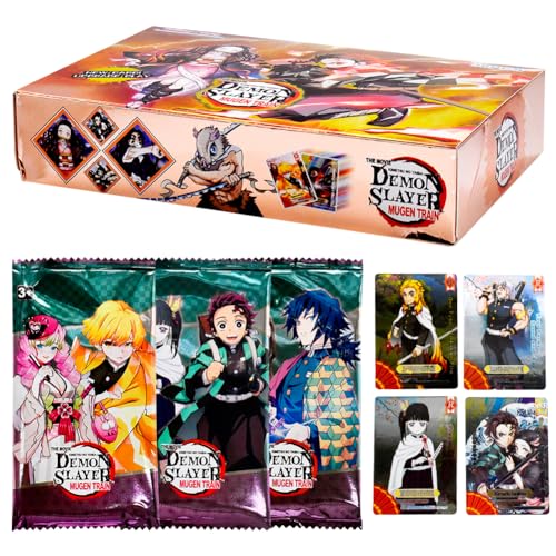 Anime Karten, 252 Stück Anime Sammelkarten, Demonn Slayer Trading Card Pack, Card Games Set, Sammelkarte Booster Pack, Anime kartendeck Games Karte für Fans Anime Enthusiasten-A Anime Karten, 252 Stück Anime Sammelkarten, Demonn Slayer Trading Card Pack, Card Games Set, Sammelkarte Booster Pack, Anime kartendeck Games Karte für Fans Anime Enthusiasten-A von YCVBCY