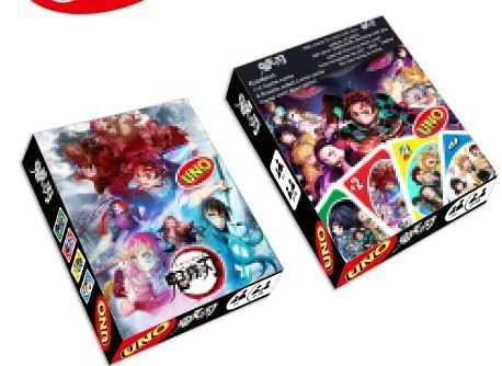 YCVBCY Demon Annihilation Anime Spielkarten 4 Boxen Kartenspiele für Kinder Partykartenspiel für 2-10 Personen Anime Sammelkarten Kinder und Erwachsener Familienspiele Kartenkarten ab 7 Jahre von YCVBCY