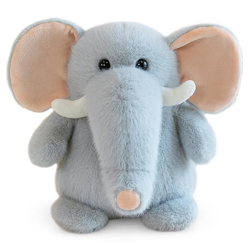 YCVBCY Elephant Plüsch Stofftier Elefant Kuscheltier Kawaii Plüschtiere Soft Cuddly Friends Kuscheltier Kinder Plüschspielzeug Geburtstag Geschenk für Kinder - 23cm von YCVBCY