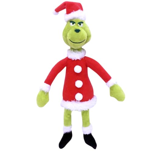 YCVBCY Grinch Plüschtier Für Kinder Puppe Kuscheltier Puppe Dekokissen Weihnachts de korationen Weihnachts Puppen Weihnachten Geburtstagsgeschenke für Jungen Mädchen von YCVBCY