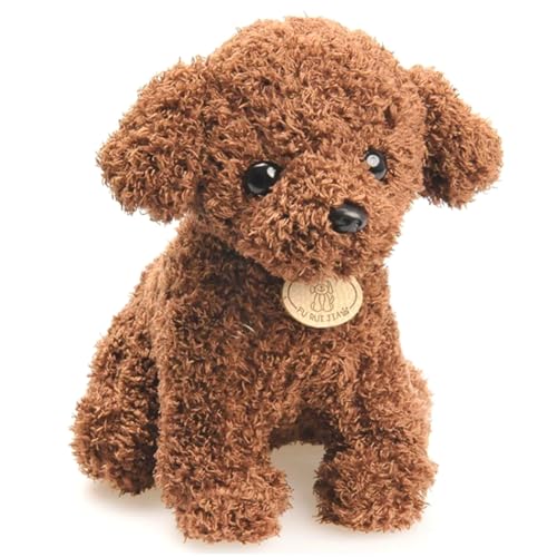 Kinder Plüsch Spielzeug,Realistisch Plüsch Teddy Dog Kuscheltier Stofftier Hund Gefüllte Plüschpuppe Kinderspielzeug Plüschtiere für Kinder Mädchen Jungen von YCVBCY