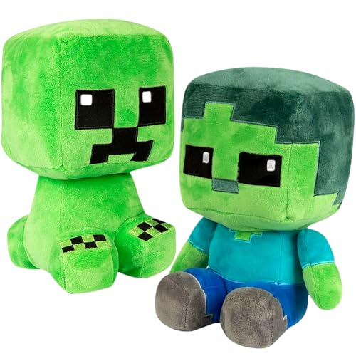 YCVBCY Miner Plüschtiere 2 Stück Gamer Charaktere Plüschfigur, Kawaii Kuscheltier,Home Dekor Cartoon Plüsch Spielzeug Gefüllte für Fans Kinder und Spielbegeisterte-A YCVBCY Miner Plüschtiere 2 Stück Gamer Charaktere Plüschfigur, Kawaii Kuscheltier,Home Dekor Cartoon Plüsch Spielzeug Gefüllte für Fans Kinder und Spielbegeisterte-A von YCVBCY