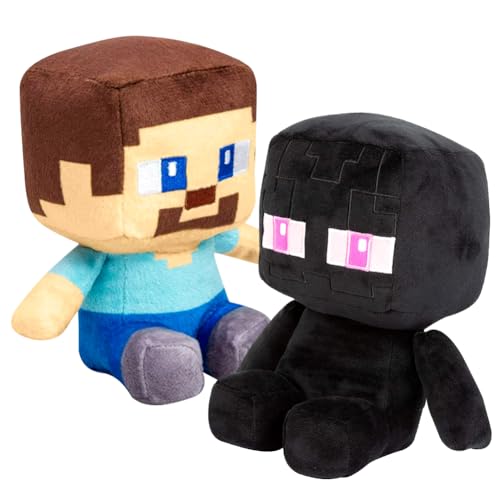 YCVBCY Miner Plüschtiere 2 Stück Gamer Charaktere Plüschfigur, Kawaii Kuscheltier,Home Dekor Cartoon Plüsch Spielzeug Gefüllte für Fans Kinder und Spielbegeisterte-B YCVBCY Miner Plüschtiere 2 Stück Gamer Charaktere Plüschfigur, Kawaii Kuscheltier,Home Dekor Cartoon Plüsch Spielzeug Gefüllte für Fans Kinder und Spielbegeisterte-B von YCVBCY