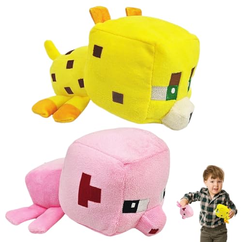 YCVBCY Miner Plüschtiere 2 Stück Gamer Charaktere Plüschfigur, Kawaii Kuscheltier 13cm, Home Dekor Cartoon Plüsch Spielzeug Gefüllte für Fans Kinder und Spielbegeisterte-A YCVBCY Miner Plüschtiere 2 Stück Gamer Charaktere Plüschfigur, Kawaii Kuscheltier 13cm, Home Dekor Cartoon Plüsch Spielzeug Gefüllte für Fans Kinder und Spielbegeisterte-A von YCVBCY