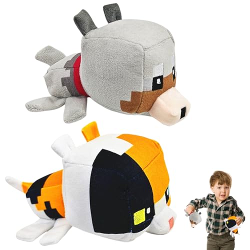YCVBCY Miner Plüschtiere 2 Stück Gamer Charaktere Plüschfigur, Kawaii Kuscheltier 13cm,Home Dekor Cartoon Plüsch Spielzeug Gefüllte für Fans Kinder und Spielbegeisterte-B YCVBCY Miner Plüschtiere 2 Stück Gamer Charaktere Plüschfigur, Kawaii Kuscheltier 13cm,Home Dekor Cartoon Plüsch Spielzeug Gefüllte für Fans Kinder und Spielbegeisterte-B von YCVBCY