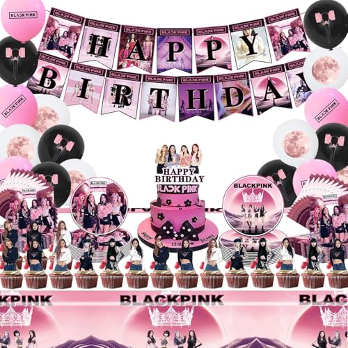 Girlgroup Geburtstag Deko,85 Pcs Girlgroup Partygeschirr Set,Geburtstagsdeko,Mitgebsel Kindergeburtstag Enthalten Tischdecke,Banner etc,Geburtstagdekoration für Kinder Geeignet Girlgroup Geburtstag Deko,85 Pcs Girlgroup Partygeschirr Set,Geburtstagsdeko,Mitgebsel Kindergeburtstag Enthalten Tischdecke,Banner etc,Geburtstagdekoration für Kinder Geeignet von YCWSSB