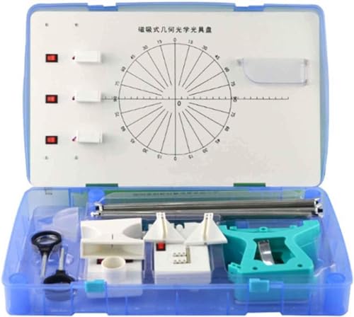 Handwork Optics Equipment Optical Plastic Portable Experimental Box Optical Bench Physic Experiment Optical Experimental Equipment Small Optical Bench Version Magnetic Geometric von YDHSIKK