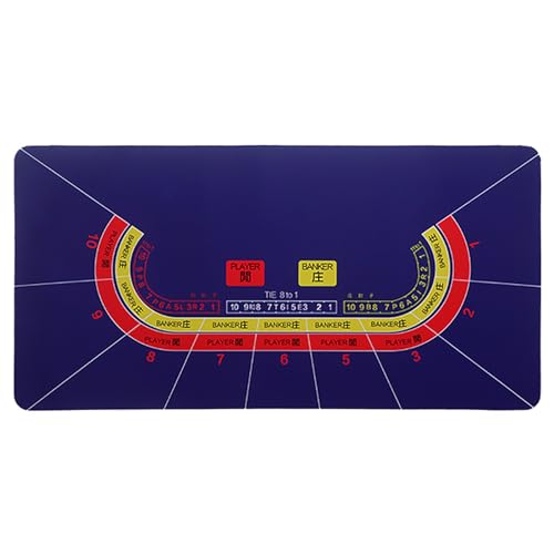 YDHSIKK Poker Matte Filz Layout Pad Maus, Tragbare professionelle Casino-Roulette-Tisch-Layoutmatte, zusammenklappbare Poker-Tischplatte for Pokerspiele(Purple,L) von YDHSIKK