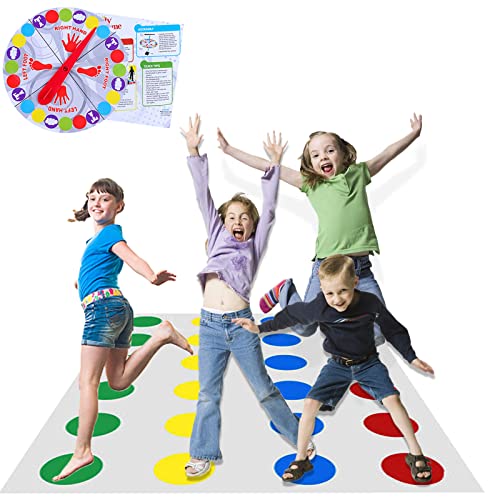 YDMAJF Twisting Spiel,Twisting Game für Kinder & Erwachsene,Twister Spiel ab 6 Jahren,Bodenspiel mit Spielmatte,Twisting Lustiges Spiel Teamspiel,Twisting Lustiges Spiel für drinnen und draußen von YDMAJF