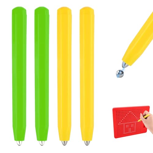 YDYSAA Ersatzstift des Magnetischen 4 Stück Magnettafel Magnetstift Magnetische Zeichenbrettstifte für Kinder Malen Schreiben Pädagogische Geschenke, Magnet Spielzeug Kinder Magnetspiel von YDYSAA