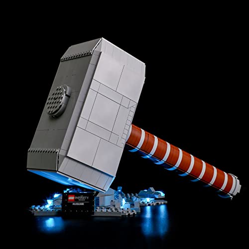 YEABRICKS LED Licht für Lego-76209 Marvel Thors Hammer Bausteine Modell (Lego Set Nicht enthalten) von YEABRICKS