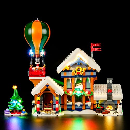 YEABRICKS LED Licht für 10339 Icons Postamt des Weihnachtsmanns Bausteine Modell (Bausteine Set Nicht enthalten) von YEABRICKS