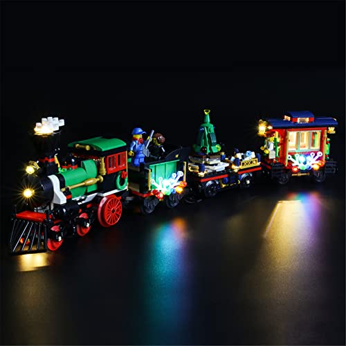 YEABRICKS LED Licht für Lego-10254 Creator Winter Holiday Train Bausteine Modell (Lego Set Nicht enthalten) von YEABRICKS