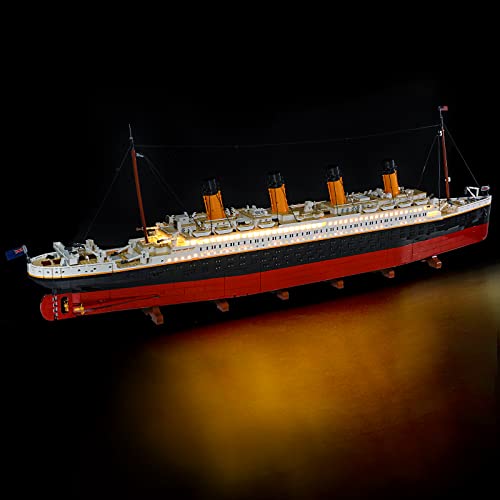 YEABRICKS LED Licht für Lego-10294 Creator Expert Titanic Bausteine Modell (Lego Set Nicht enthalten) von YEABRICKS