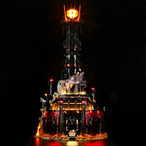 YEABRICKS LED Licht für Lego-10333 Icons Der Herr der Ringe: Barad-dûr Bausteine Modell (Lego Set Nicht enthalten) von YEABRICKS