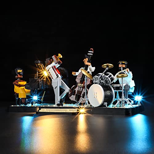 YEABRICKS LED Licht für Lego-21334 Ideas Jazz Quartet Bausteine Modell (Lego Set Nicht enthalten) von YEABRICKS