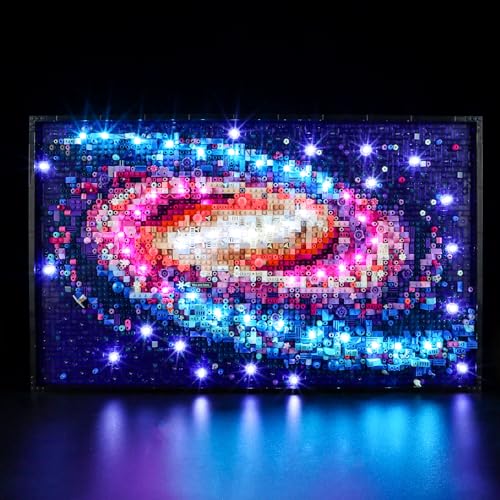 YEABRICKS LED Licht für Lego-31212 Ideas Die Milchstraßen-Galaxie Bausteine Modell (Lego set nicht enthalten) von YEABRICKS