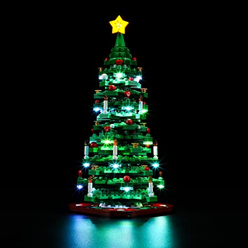 YEABRICKS LED Licht für Lego-40573 Weihnachtsbaum Bausteine Modell (Lego Set Nicht enthalten) von YEABRICKS