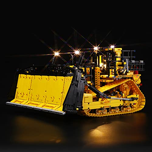 YEABRICKS LED Licht für Lego-42131 Technic App-Controlled Cat D11 Bulldozer Bausteine Modell (Lego Set Nicht enthalten) von YEABRICKS