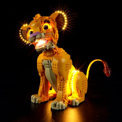 YEABRICKS LED Licht für Lego-43247 Disney Simba, der Junge König der Löwen Bausteine Modell (Lego Set Nicht enthalten) von YEABRICKS