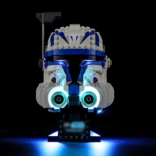 YEABRICKS LED Licht für Lego-75349 Star Wars Captain Rex Helm Bausteine Modell (Lego Set Nicht enthalten) von YEABRICKS