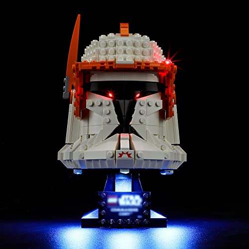 YEABRICKS LED Licht für Lego-75350 Star Wars Clone Commander Cody Helm Bausteine Modell (Lego Set Nicht enthalten) von YEABRICKS