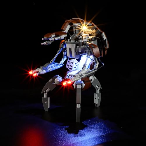 YEABRICKS LED Licht für Lego-75381 Star Wars Droideka Bausteine Modell (Lego Set Nicht enthalten) von YEABRICKS