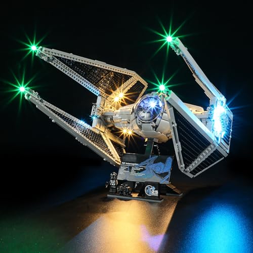 YEABRICKS LED Licht für Lego-75382 Star Wars TIE-Abfangjäger Bausteine Modell (Lego Set Nicht enthalten) von YEABRICKS