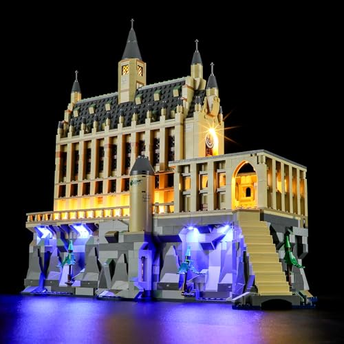 YEABRICKS LED Licht für Lego-76435 Harry Potter Schloss Hogwarts: Die Große Halle Bausteine Modell (Lego Set Nicht enthalten) von YEABRICKS