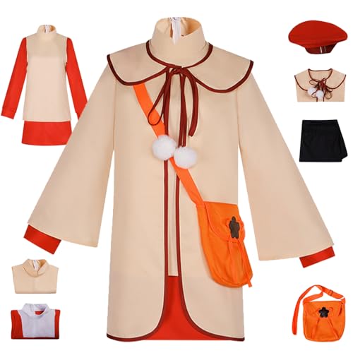 YEAJION Anya Forger Cosplay Kostüm Komplettes Set Anime Spy X Family Code White Cosplay Verkleidung Anya Outfit Halloween Karneval Party Bühnenauftritt Kostüm für Erwachsene von YEAJION