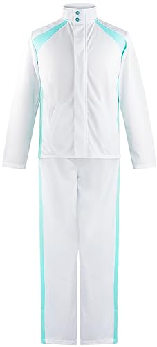 YEAJION Aoba Johsai High School Kostüm Erwachsene Verkleidung Oikawa Tooru Volleyball Team Uniform Reißverschlussjacke und Hose 2 Stück Outfit Halloween Karneval Party Cosplay Costume für Unisex von YEAJION