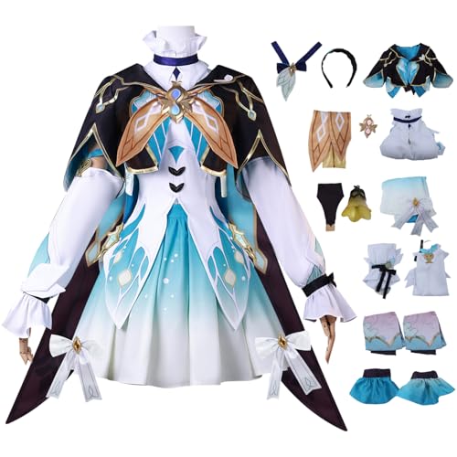 YEAJION Honkai Star Rail Firefly Cosplay Kostüm Komplettes Set Regulär/Deluxe Star Rail Firefly Cosplay Verkleidung Firefly Uniform Halloween Karneval Party Bühnenauftritt Kostüm Erwachsene von YEAJION