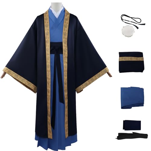 YEAJION Jinshi Cosplay Kostüm Komplettes Set mit Perücke Anime The Apothecary Diaries Jinshi Cosplay Verkleidung Jinshi Kostüm Hanfu Halloween Karneval Party Bühnenauftritt Kostüm für Erwachsene von YEAJION