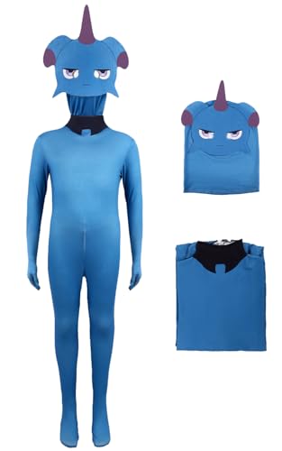 YEAJION Palworld Cosplay Depresso Kostüm Jumpsuits und Masken Palworld Depresso Verkleidung Depresso Cosplay Costume Weihnachten Halloween Karneval Party Bühnenauftritt Kostüm von YEAJION