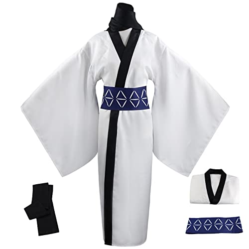 YEAJION Ryomen Sukuna Cosplay Kostüm Komplettes Set mit Perücke Anime Jujutsu Kaisen Cosplay Verkleidung Ryomen Sukuna Cosplay Kimono Halloween Karneval Party Kostüm Erwachsene von YEAJION