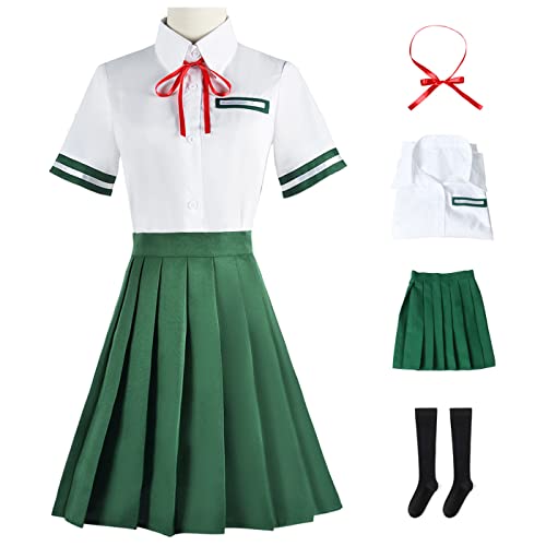 YEAJION Suzume Cosplay Kostüm Komplettes Set Anime Suzume No Tojimari Verkleidung Munakata Sota Cosplay Kostüm Iwado Suzume JK Uniform Halloween Karneval Party Kostüm für Männer und Frauen von YEAJION