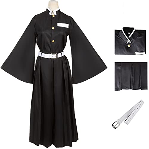 YEAJION Tokitou Muichirou Kostüm Erwachsene Kinder Verkleidung Demon Slayer Anime Komplette Uniform Anzug für Cosplay Halloween Karneval Geburtstag Party Costume mit Perücken von YEAJION