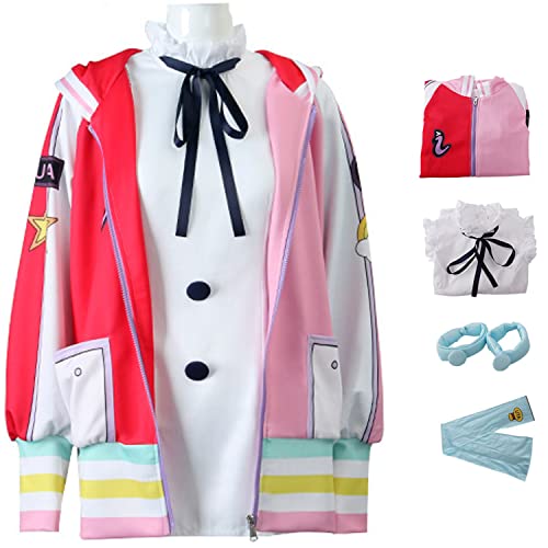 YEAJION Uta Kostüm Erwachsene Kinder Cosplay Uta Anime Uniform Jacken Hemden und Accessoires für Damen Mädchen Verkleidung Halloween Karneval Maskerade Geburtstagsthema Party Anzug von YEAJION