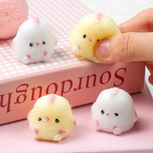 Squishies, Squeeze Toy, Mochi Squishy, Küken Squishy, Squishy Kawaii Oster, Mochi Squishy Ostern, Squeeze Toy Kinder, Quetschspielzeug für Küken, Ostergeschenke für Kinder, Partygeschenke (4PCS) von YEAMLTE