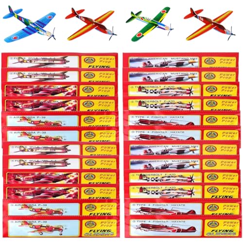 Gleitflugzeuge Set - 24er Styroporflieger Flugzeuge Modell | Segelflugzeuge für Kinder | Der Klassiker für den Kindergeburtstag | Styropor Flugzeuge Für Kinder Tolles Spielzeug Für Draußen von YEAPEAK