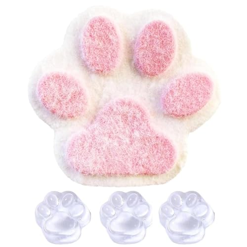 2 Stück Fufu Squishy Taba Squishy Katzenpfoten, 1 Große Pfote Aus Plüsch Und 1 Mini-Squishy-Katzenpfoten-Set (3 Stück),Squishy Pfote Quetschspielzeug Zum Stressabbau Für Kinder Und Erwachsene von YEWCEP