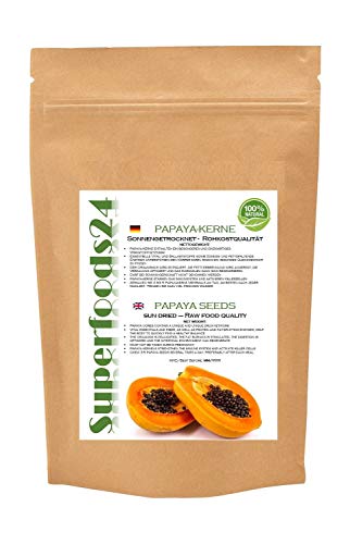 25g NATUR PAPAYA KERNE - SONNENGETROCKNET (UNTER 30°C) ROHKOST QUALITÄT von YFCACT