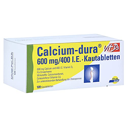 Calcium Dura Vit D3 600 mg/400 I.E. Kautabletten von YFCACT