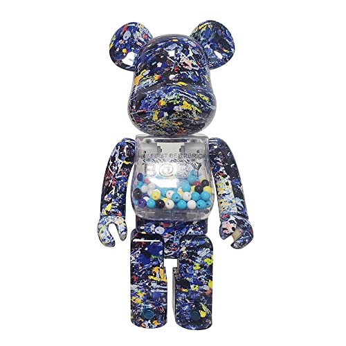 YFDLGIO Bearbrick 400% 28 cm/11 Zoll Blöcke Bär Spielzeug Skulpturen Sammlerstücke Bevorzugte Puppen von YFDLGIO