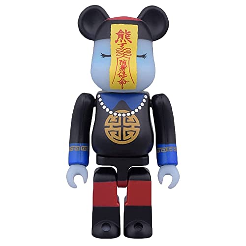 YFDLGIO Bearbrick 400% 28 cm große Blöcke Bär Tischfigur Sammlerskulpturen Bevorzugte Puppen von YFDLGIO