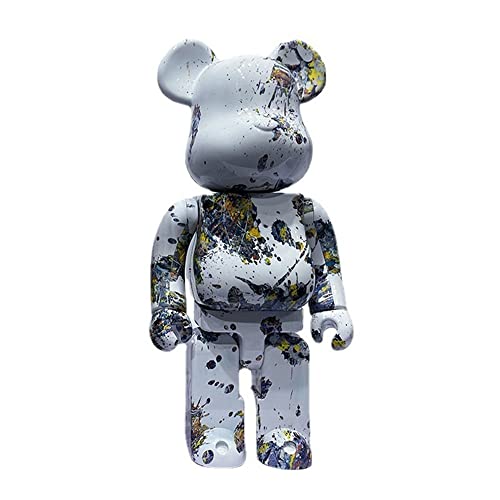 YFDLGIO Bearbrick 400% 28cm/11in Blöcke Bär Desktop Skulptur Dekoration Spielzeug Sammlung Bevorzugte Puppen von YFDLGIO