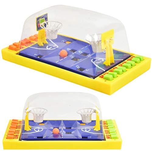 Tischspiel Finger Basketball Brettspiel, Desktop -Basketball -Schießtusching Toys Eltern Kinder Interaktiver Spielzeug (Yellow) von YFSAN