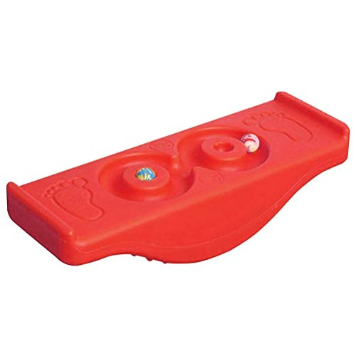 YFSAN Kids Balance Board PE Curvy Board, Rocking Seesaw Balance Board, Sensory Training Equips Balance Board Spielzeug für Kinder (red) von YFSAN